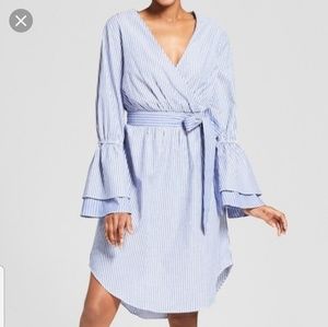 Faux wrap summer dress